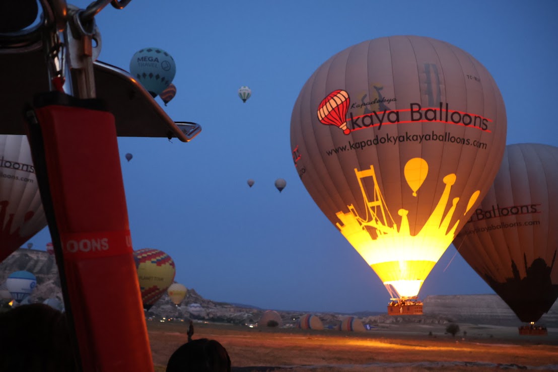 気球が上がる時の画像